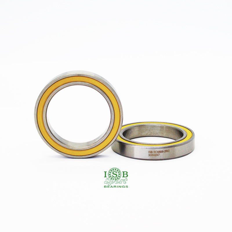ISB BEARINGS B.B. BB30 SC6806-2RS C3 30x42x7 Inox + Ceramic Balls