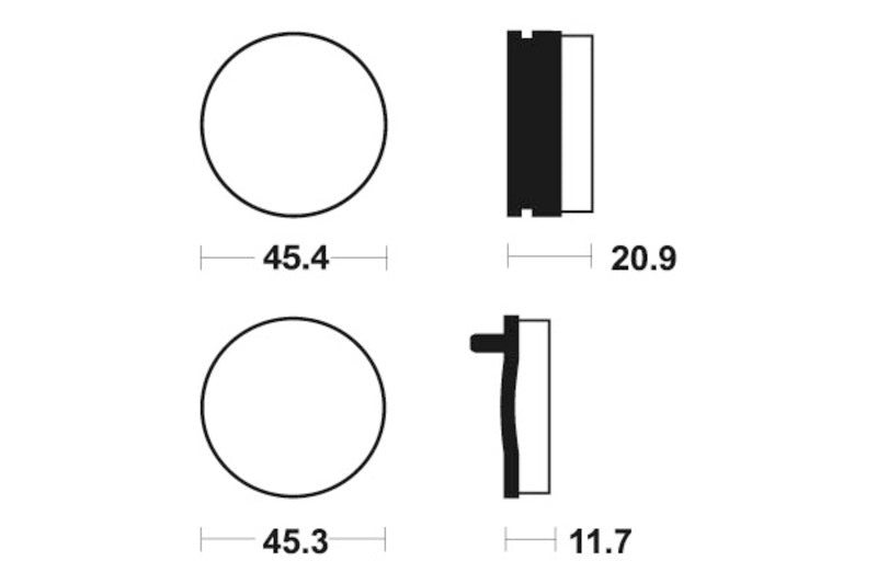 TECNIUM Street Organic Brake pads - MA21