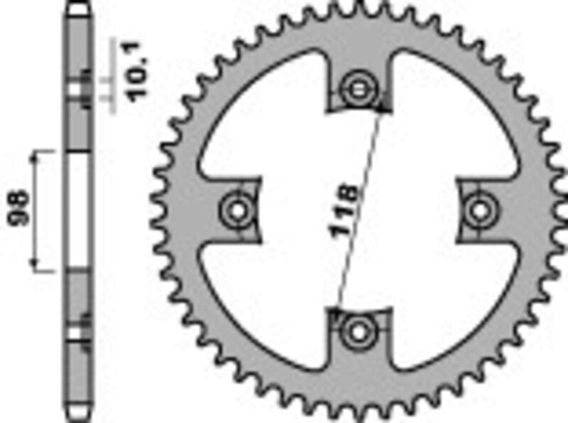 B1 Steel Standard Rear Sprocket - 520