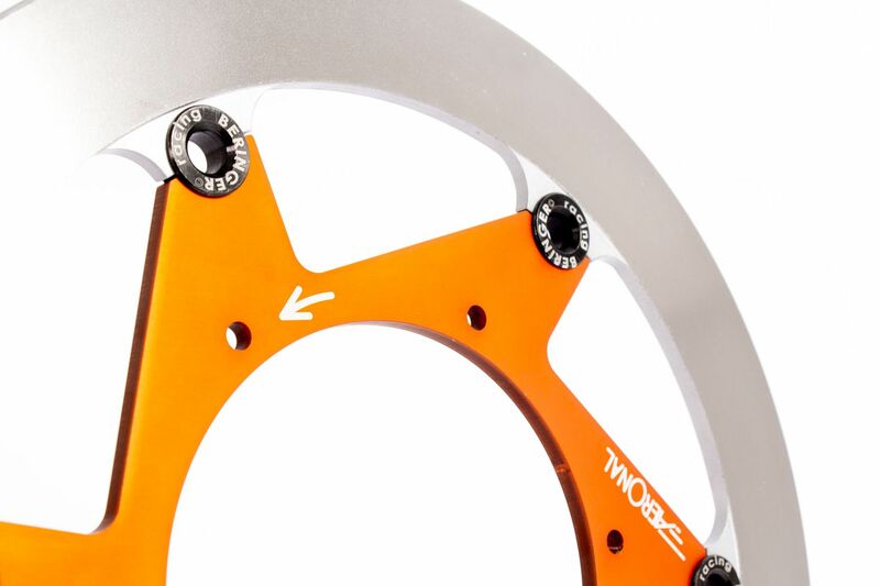 BERINGER Aeronal Stainless Steel Floating Brake Disc - Orange KT5LGOMMI