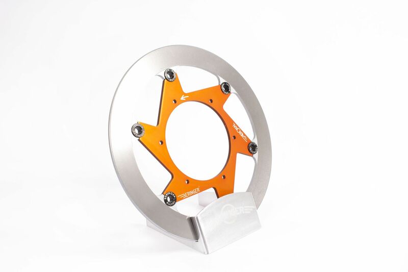 BERINGER Aeronal Stainless Steel Floating Brake Disc - Orange KT6LGOMMI