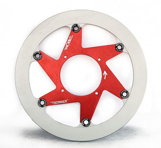 BERINGER Aeronal Edelstahl Schwimmende Bremsscheibe - Rot H17LGRI