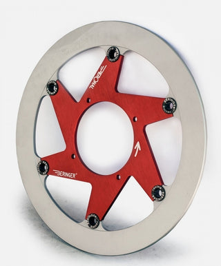 BERINGER Aeronal Edelstahl Schwimmende Bremsscheibe - Rot H17LGRI