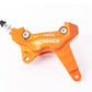 BERINGER AerotecÂ® MX Left Axial Brake Caliper 4 Pistons Orange