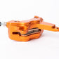 BERINGER AerotecÂ® MX Left Axial Brake Caliper 4 Pistons Orange