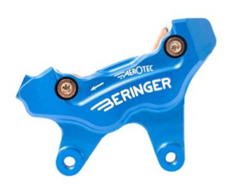 BERINGER AerotecÂ® MX Left Axial Brake Caliper 4 Pistons Blue - 1048154