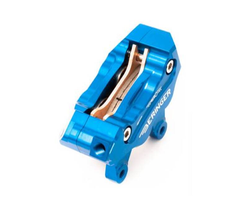 BERINGER AerotecÂ® MX Left Axial Brake Caliper 4 Pistons Blue - 1048154