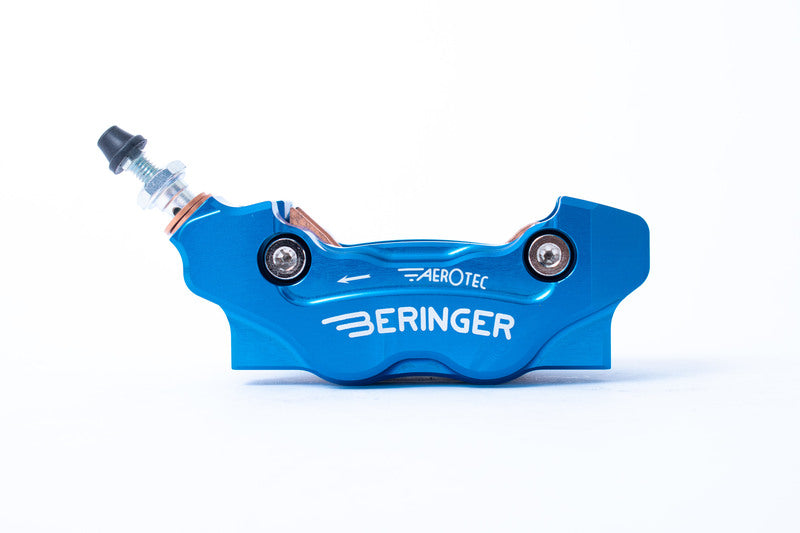 BERINGER AerotecÂ® MX Left Radial Brake Caliper 4 Pistons Blue