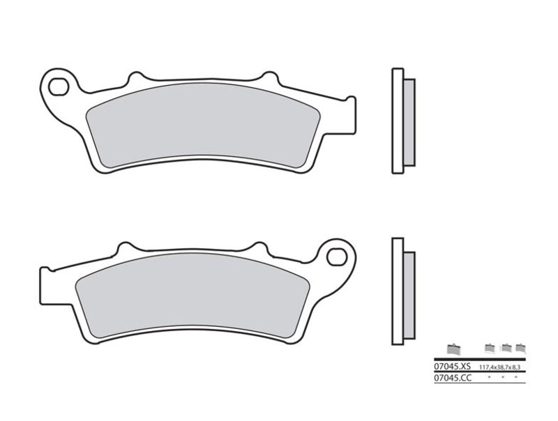 BREMBO Scooter Carbon Ceramic Brake pads - 07045CC