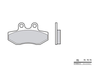BREMBO Scooter Carbon Ceramic Brake pads - 07068CC