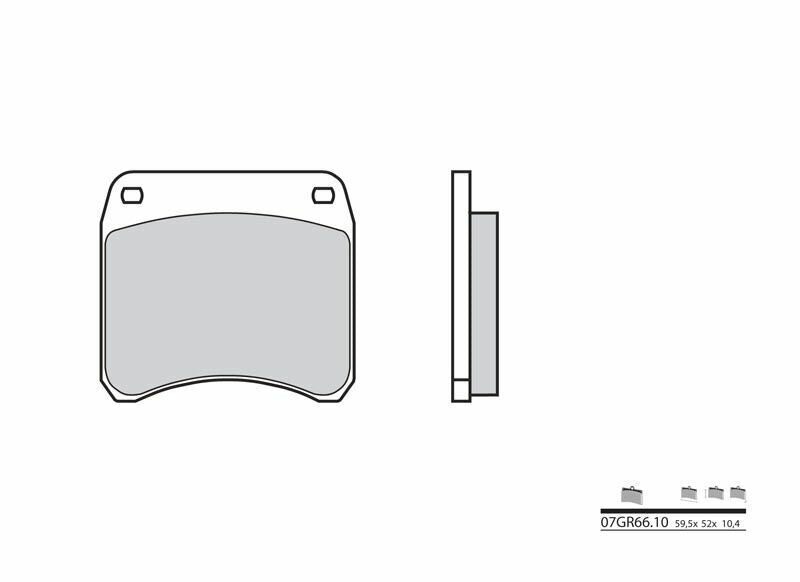 BREMBO Street Carbon Ceramic Brake pads - 07GR6610