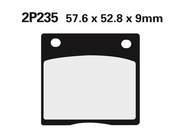 NISSIN Street Semi-Metallic Brake pads - 2P-235SS