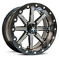 MSA WHEELS M21 Lok Utility Rim - Silver/Black 15X7 - 1049662