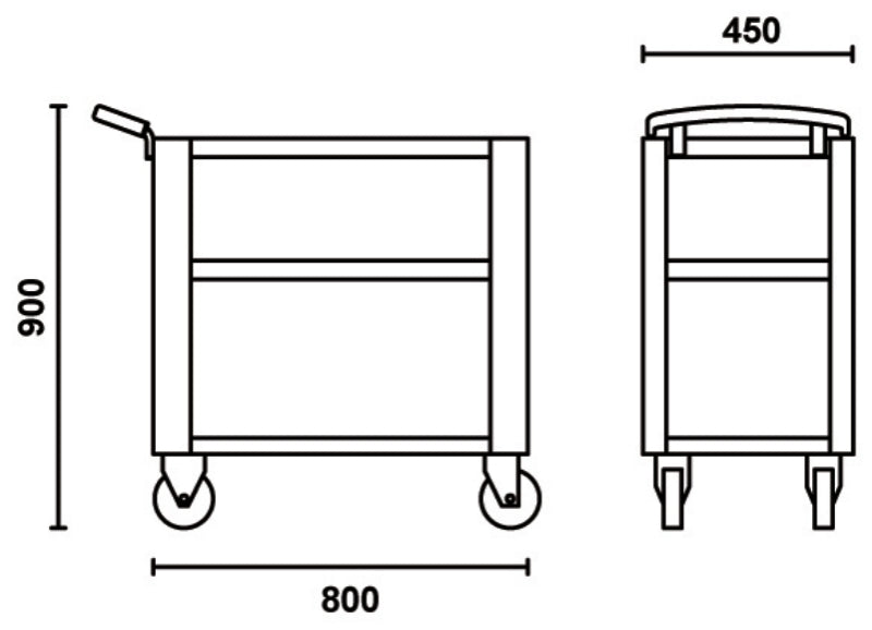 BETA Shop Trolley Grey