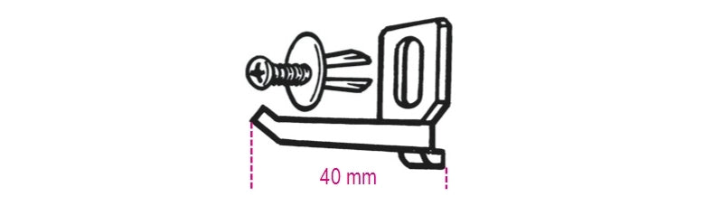 BETA Hook + Screws Kit for Shop Furniture