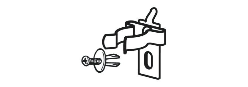 BETA Spring Hook for Shop Furniture Ã˜9,5mm Aluminium with Screw