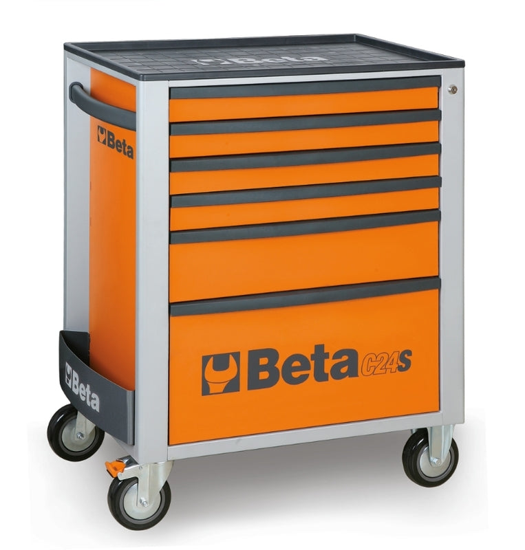 BETA Mobile Roller Cab with six drawers Orange