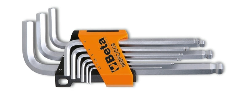 BETA Set of 9 Ball Head Offset Hexagon Key Wrenches