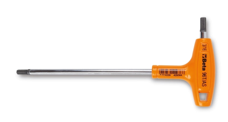 BETA Set of 11 Male 6 points T-Handle Wrenches with support