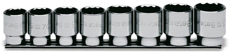 BETA Set of 8 1/2'' 12 points Sockets on support
