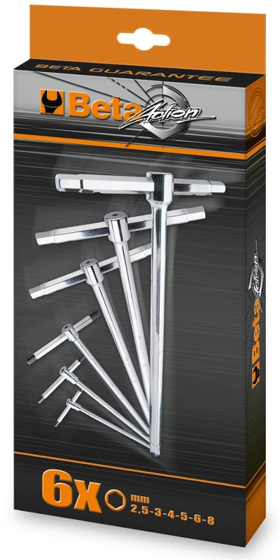 BETA Set of 6 Male 6 points T-Handle Wrenches