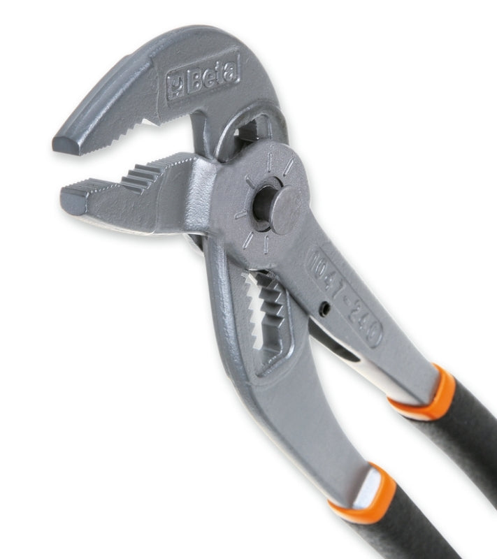 BETA Slip Joint Pliers with Setting Push Button, covered by two layers of Anti-Skid PVC