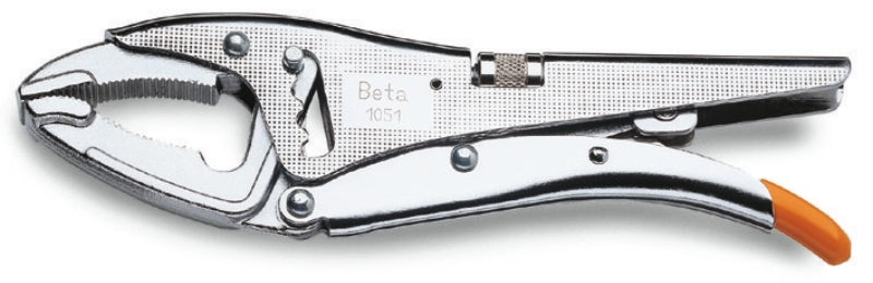 BETA Self-Locking Pliers with long jaws with adjustment screw