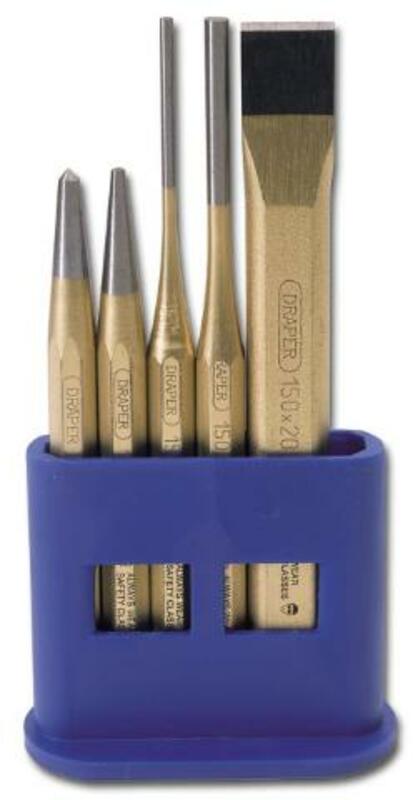 DRAPER Chisel and Punch Set 5pcs