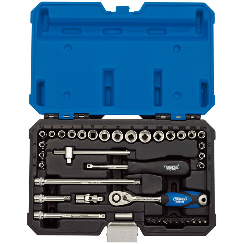 DRAPER Metric & Inch 1/4â€ Sockets & Ratchet Set  (40 pieces)