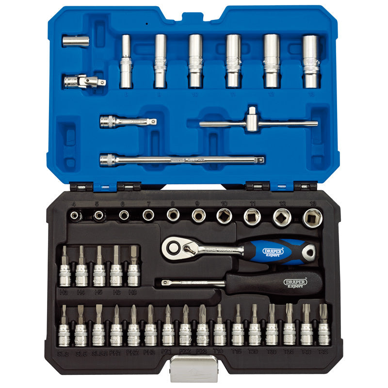 DRAPER Metric 1/4â€ Sockets & Ratchet Set (44 pieces)