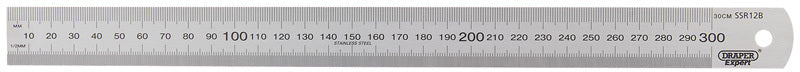 DRAPER Expert Stainless Steel Rule 300mm 12''