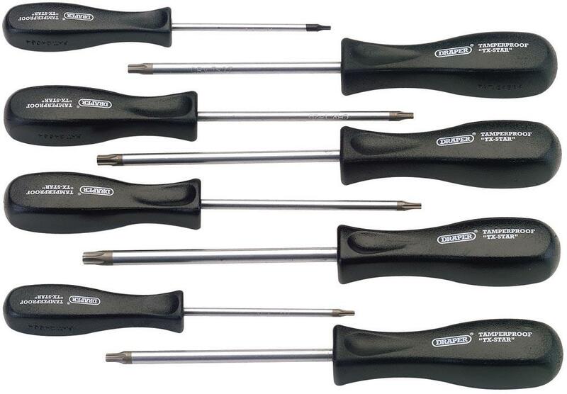 DRAPER TorxÂ® Screwdrivers Set - 8 pieces