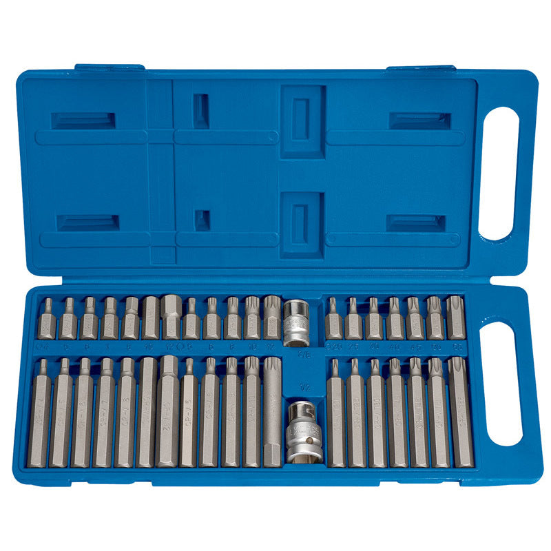 DRAPER TX-STARÂ®, Spline (XZN), CHC Bits Set Plastic Case 40 pieces