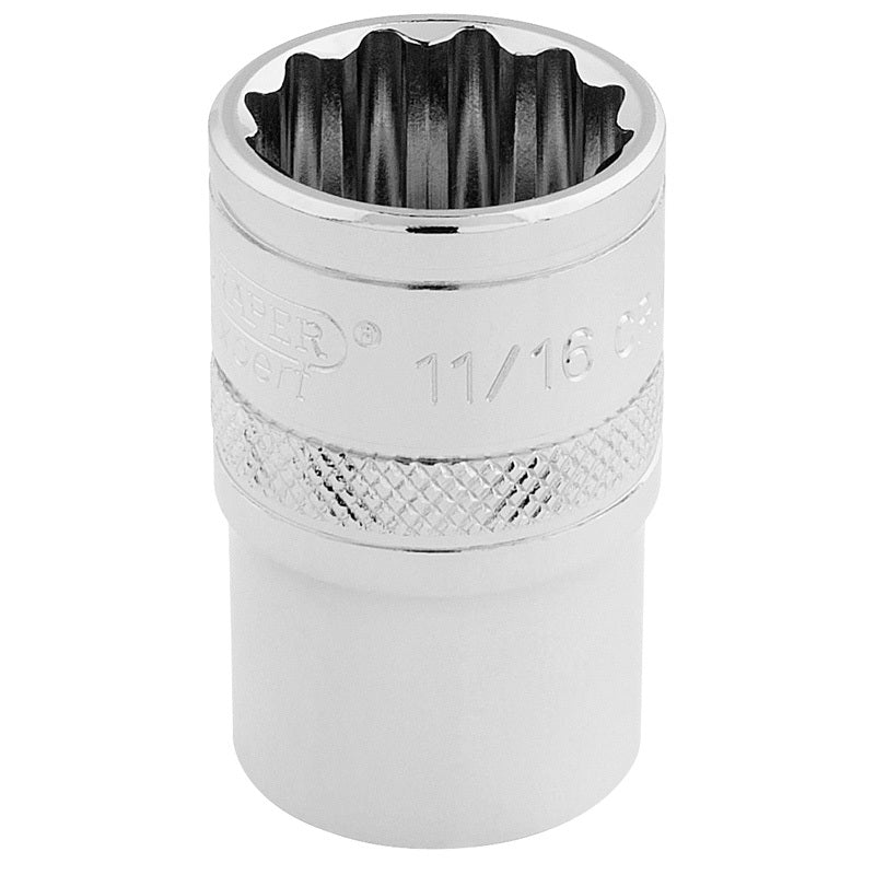 DRAPER 1/2'' Drive Sockets 12 Points 11/16''