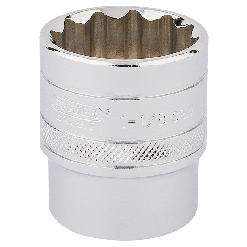 DRAPER 1/2'' Drive Sockets 12 Points 1,1/8''