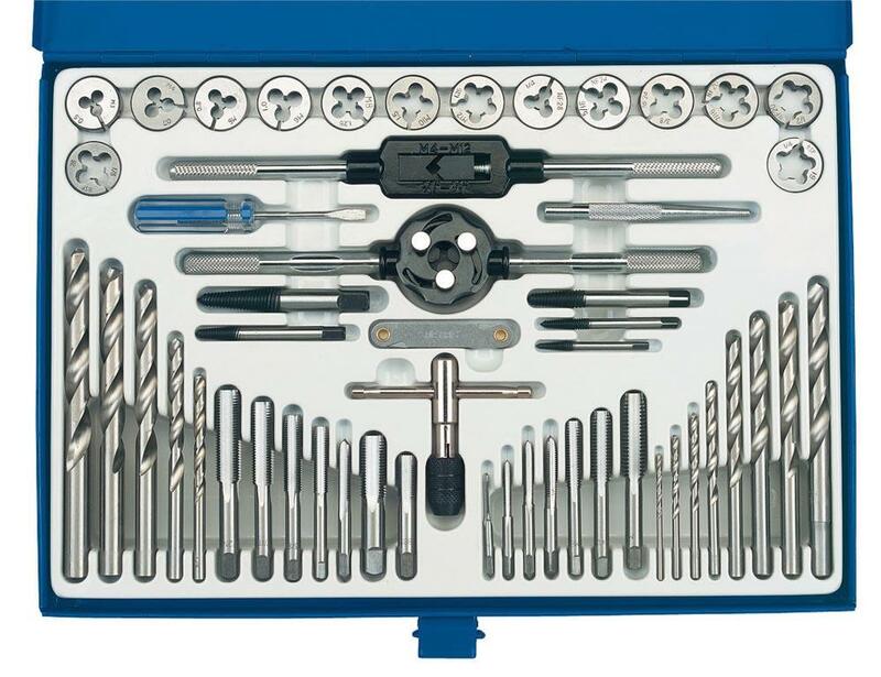 DRAPER Tap & Dies Set Inches and Metric 52pcs