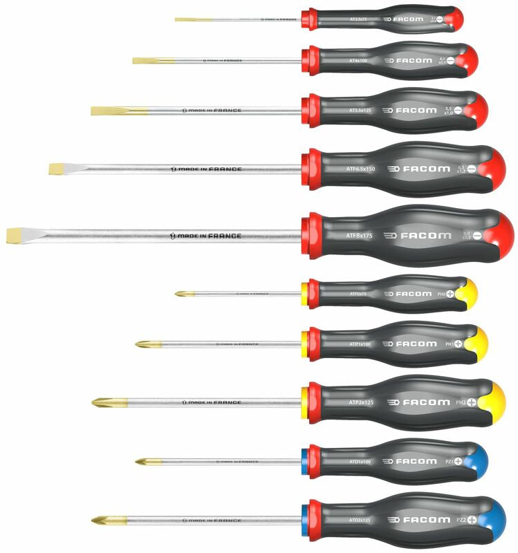 FACOM ProtwistÂ® Screwdrivers Set - 10 Pieces
