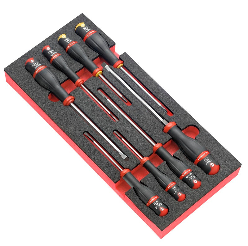 FACOM 8 ProtwistÂ® Flat Blade + Cross Head Screwdrivers Module