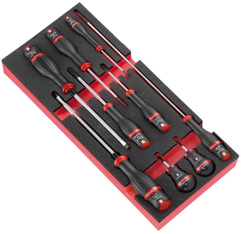 FACOM 9 ProtwistÂ® Flat Blade Screwdrivers Module