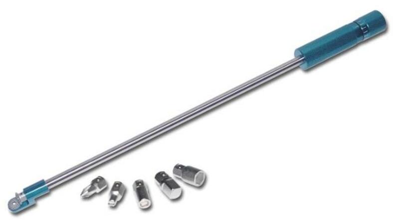 BIHR Angled Screwdriver for Carburetor 90Â° + 5 tips L445mm