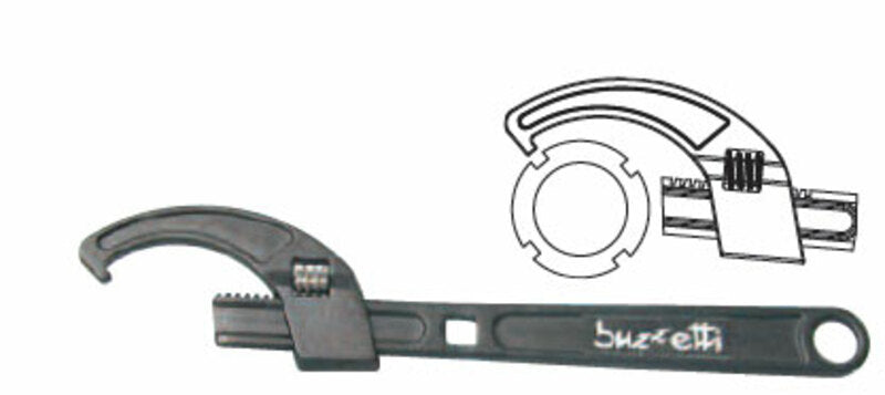 BUZZETTI Adjustable Hook Wrench Ã˜25-70mm