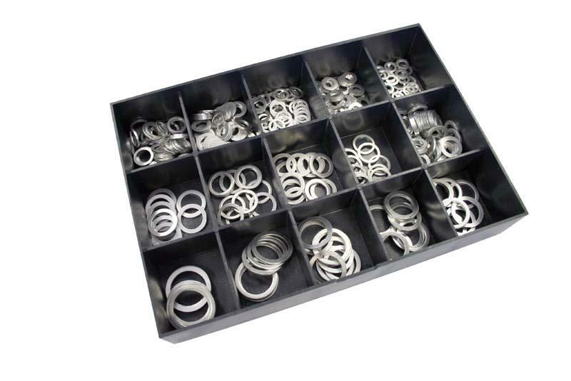 BIHR Aluminium Washers Set 400 pieces
