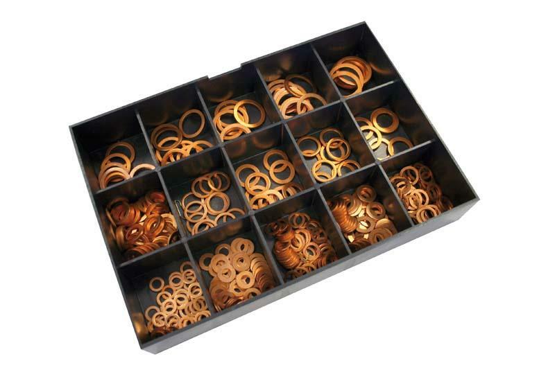 BIHR Copper Washers Set 400 pieces