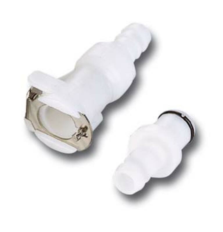 MOTION PRO Quick Connector Ã˜6mm Single Shut Off White