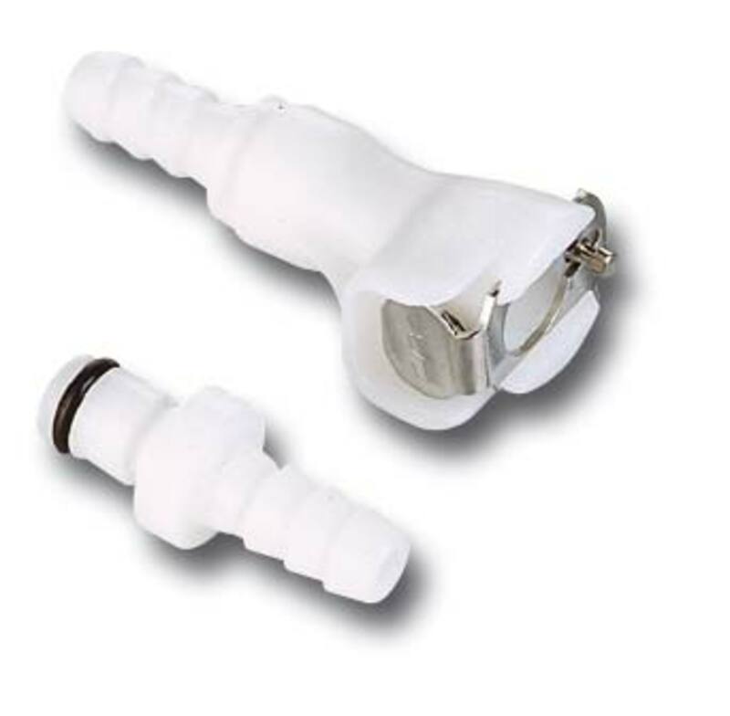 MOTION PRO Quick Connector Ã˜8mm Single Shut Off White
