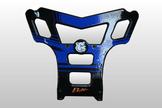 AXP Baxper HDPE Front bumper - Black/Blue Yamaha YFZ450R
