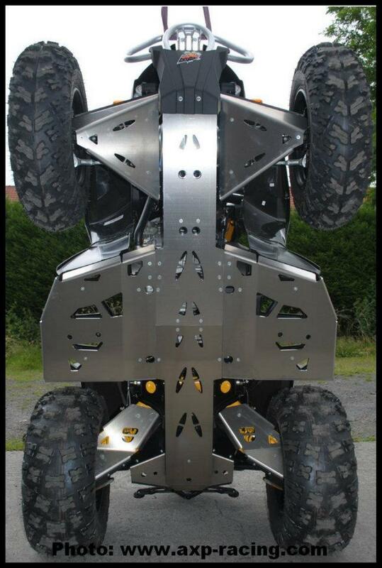 AXP Central skid plate - Aluminium 6mm Can-Am Renegade G2
