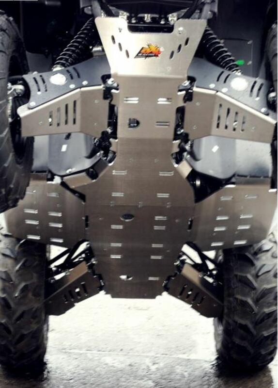 AXP Central skid plate - Aluminium 6mm Yamaha Kodiak 700