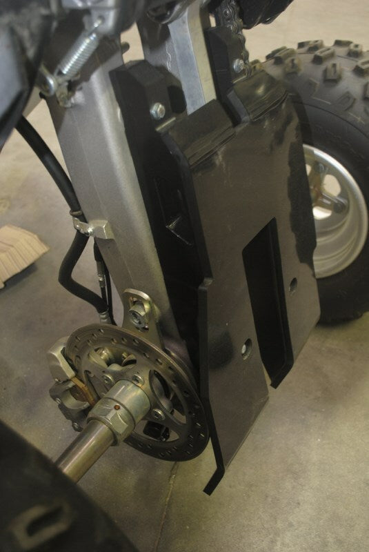 AXP Rear skid plate - HDPE 10mm Yamaha YFM700R