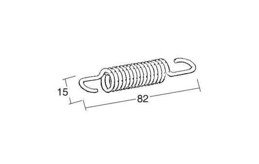 BUZZETTI Set of 5 springs 82x15mm for central stand